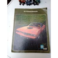 Catálogo 1971 Plymouth Barracuda segunda mano  Chile 
