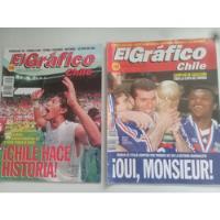 Revistas El Grafico - Mundial Francia 1998 -( Las Dos ) segunda mano  Chile 