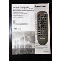 Usado, Control Remoto Y Manual Original Panasonic Dvd-rv31 segunda mano  Chile 