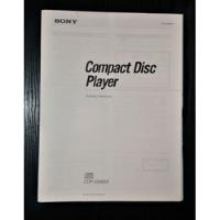 Sony Cdp-x555es Manual Original De Operacion, usado segunda mano  Chile 