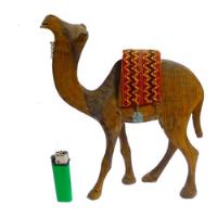 Antigua Figura De Camello Tallada, Madera, 27 Cms De Alto, usado segunda mano  Chile 