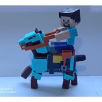 Figura Minecraft - Steve And Armored Horse - Mattel, usado segunda mano  Chile 
