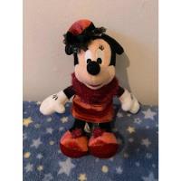 Usado, Peluche Minnie Mickey Disney Vestido Burdeo Paris 23cm segunda mano  Chile 