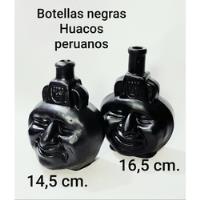 Usado, Botellas Negras Huacos Pisco Peru Antiguas De 300 Cc. Aprox. segunda mano  Chile 