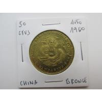 Usado, Antigua Moneda China 50 Ctvs Bronce Año 1900 Unc Escasa segunda mano  Chile 