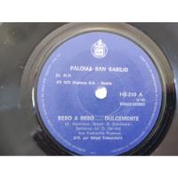 Vínilo Single De Paloma San Basilio Beso A Beso(w151, usado segunda mano  Chile 
