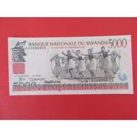 Usado, Billete Africa Oriental Rwanda 5.000 Francos Unc Año 1998 segunda mano  Chile 