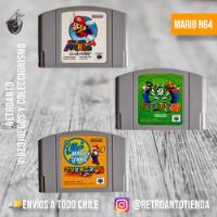 Mario 64 - Mario Tennis 64 - Mario Golf 64, usado segunda mano  Chile 