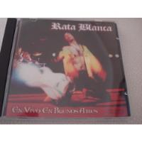 Cd Rata Blanca En Vivo En Buenos Aires, usado segunda mano  Chile 