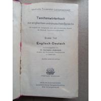 A Pocket-dictionary Of The English And German Languages, usado segunda mano  Chile 