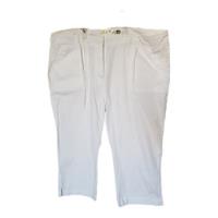 Pantalón Capri, Blanco Mujer. 100% Algodón. Talla 48, usado segunda mano  Chile 