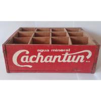 Caja De Botella Cachantun Años 70s (madera) Ver Descripcion segunda mano  Chile 