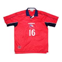 Camiseta Chile 2000-02, Talla L, #16, Utilería segunda mano  Chile 