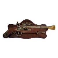 Replica De Pistola De 1760, Soporte Pared, 38cm, Hermosa, usado segunda mano  Chile 
