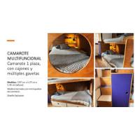 Usado, Camarote 1 Plaza Multifuncional Con Cajones Y Gavetas segunda mano  Chile 