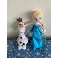 Usado, Set Peluches Frozen Elsa Y Olaf 25 Y 22 Cm segunda mano  Chile 