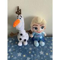 Usado, Set Peluches Frozen Elsa Baby Y Olaf 20 Y 24 Cm segunda mano  Chile 