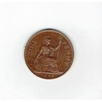 Usado, Moneda De Inglaterra, 1 Penny, 1948. Excelente Estado. Jp segunda mano  Chile 