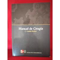 Libro Manual De Cirugía C. Canales Bedoya, usado segunda mano  Chile 