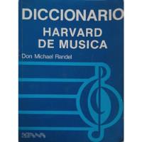 Diccionario Harvard De Musica . segunda mano  Chile 
