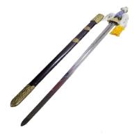 Espada Tradicional China Taiji Jian, Madera, Bronces, 95cm, usado segunda mano  Chile 