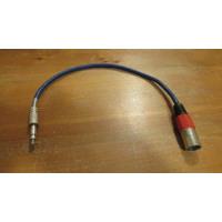 Cable Profesional 30cm Con Conectores Plug + Xlr Macho Trs, usado segunda mano  Chile 