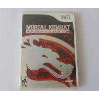 Mortal Kombat Nintendo Wii Solo Caja Y Carátula (sin Disco), usado segunda mano  Chile 
