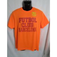 Camiseta Barcelona Fc Talla M Color Naranja Fluor Original segunda mano  Chile 