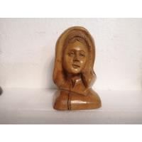 Usado, Estatua Figura Virgen Antigua Madera Guayacán Tallada 19th segunda mano  Chile 