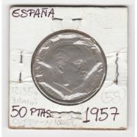 Moneda España 50 Pesetas 1957 (58) Vf/xf, usado segunda mano  Chile 