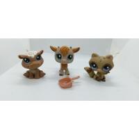 Usado, Set Figuras Littlest Pet Shop Mapache, Cabra, Hipopótamo  segunda mano  Chile 