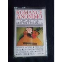 Usado, Casete Romance Anónimo Concierto De Guitarra Española segunda mano  Chile 
