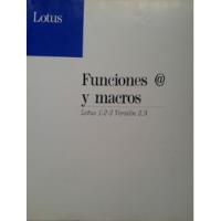 Funciones Y Macros Lotus 1 - 2 - 3 Versión 2.3 segunda mano  Chile 