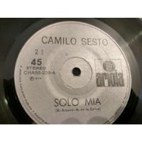 Usado, Vinilo Single De Camilo Sesto Solo Mia ( M-26 segunda mano  Chile 
