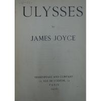 James Joyce Ulises 1926 Paris Novela segunda mano  Chile 