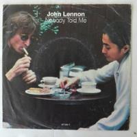 John Lennon Y Yoko Ono.  Nobody Told Me / O¨sanity 45 Rpm,  segunda mano  Chile 