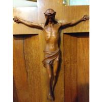 Cristo Art Deco En Madera Antiguo , usado segunda mano  Chile 