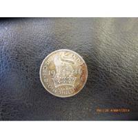 Moneda One Shilling  1944 Plata 0.500  Inglish Crest (x15 segunda mano  Chile 