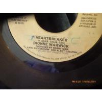 Vinilo Single  De Dionne Warwick -heartbreaker --  -( V12 segunda mano  Chile 