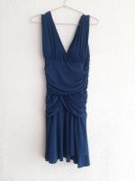 Usado, Vestido De Fiesta, Color Azul Marino, Talla M/s (elasticado) segunda mano  Chile 