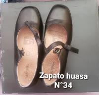 Zapato De Huasa Con Taco. Color Negro. Talla 34 segunda mano  Chile 