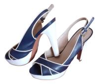 Zapatos Dama Gacel Color Azul Y Blanco Número 37 segunda mano  Chile 