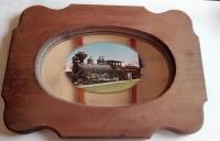 Espejo Vintage Arte Reflectante  Tren A Vapor , ´70s, usado segunda mano  Chile 