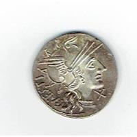 Moneda Romana Republicana, Denario Del 146 Ac.  Jp segunda mano  Chile 