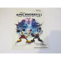 Manual Wii / Epic Mickey 2 segunda mano  Chile 