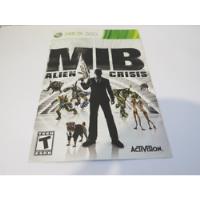 Manual Xbox 360 / Mib Mib Men In Black Alien Crisis segunda mano  Chile 