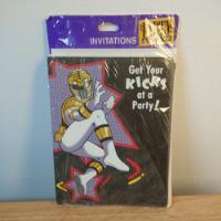 Usado, Power Rangers 8x Invitaciones Cumpleaños 1994 segunda mano  Chile 