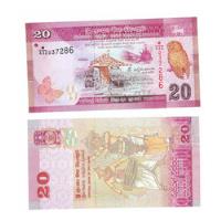 Billete De Sri Lanka, 20 Rupias, Sin Circular.  Jp segunda mano  Chile 