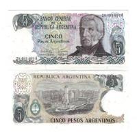 Argentina - Billete 5 Pesos 1983 - Figura San Martín - Unc segunda mano  Chile 