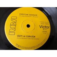 Vinilo Single De Christian Andrade Senti Mi Corazón (x134) segunda mano  Chile 